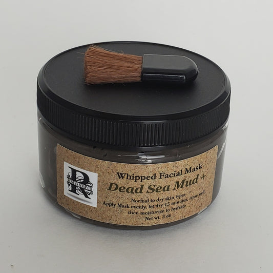 Dead Sea Mud - Whipped Facial Mask & Applicator. 5 oz