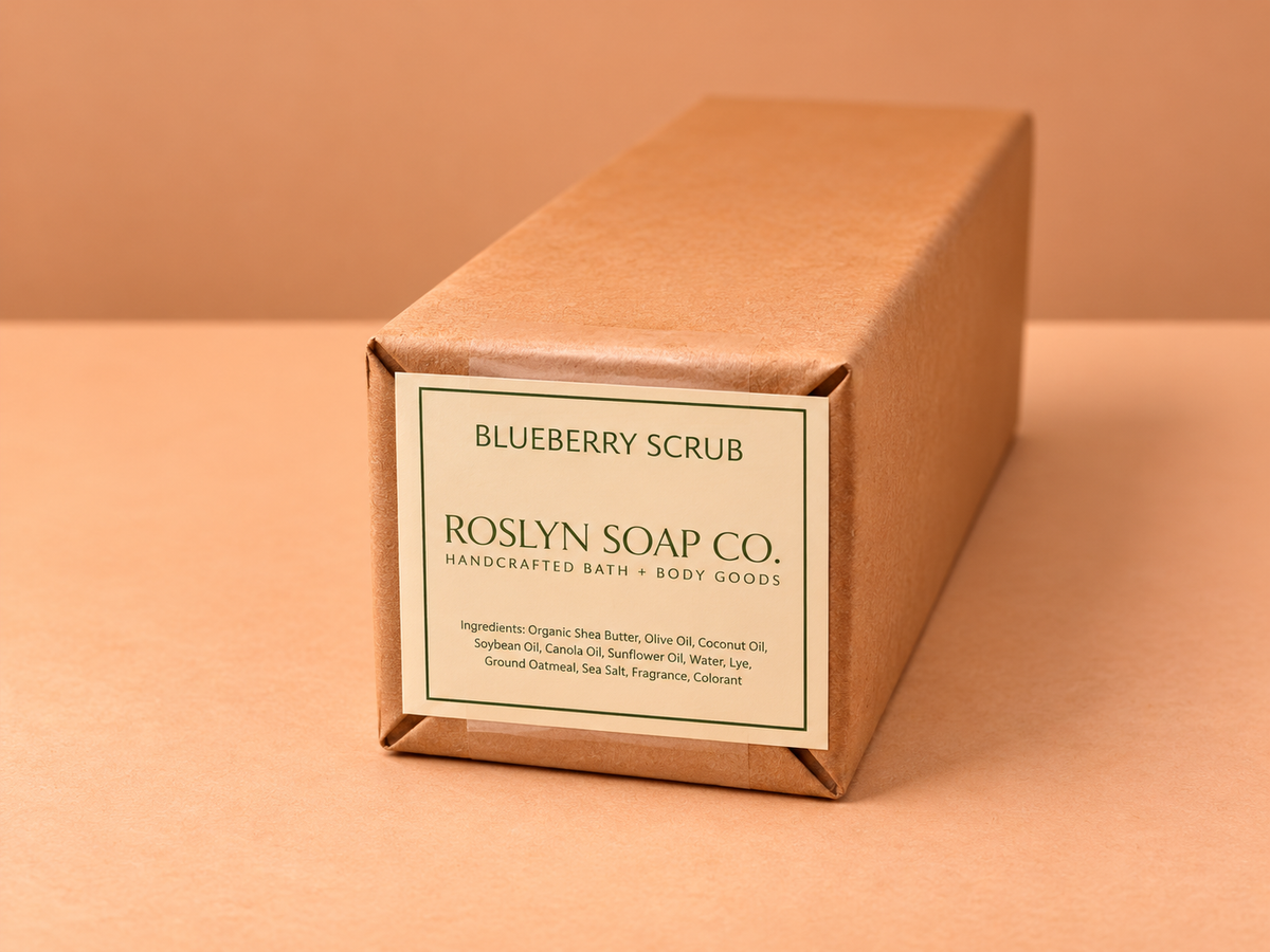 Blueberry Scrub - Handcrafted Bar Soap