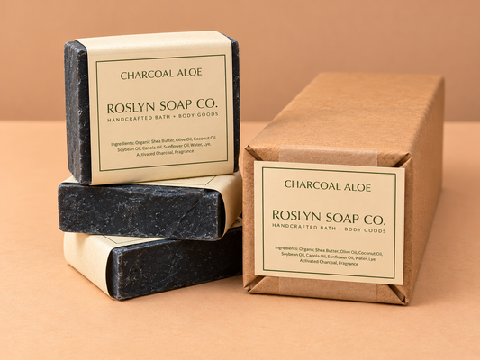 Charcoal Aloe - Handcrafted Bar Soap