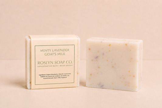 Minty Lavender Goat's Milk - Handcrafted Bar Soap