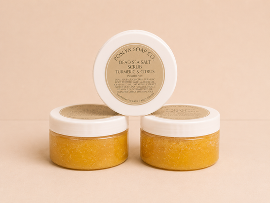 Turmeric & Citrus - Dead Sea Salt Scrub 10oz
