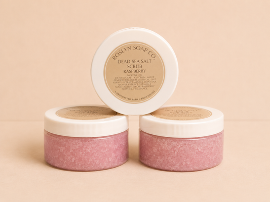 Raspberry - Dead Sea Salt Scrub 10oz