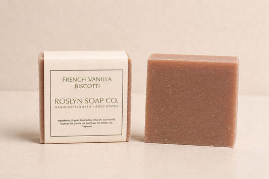 French Vanilla Biscotti - Handcrafted Bar Soap