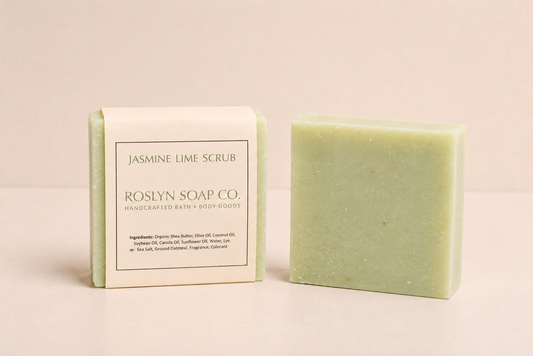Jasmine Lime Scrub - Handcrafted Bar Soap