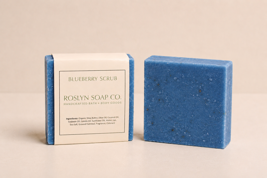 Blueberry Scrub - Handcrafted Bar Soap