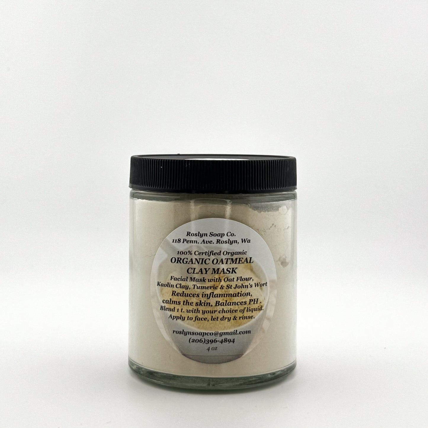 Oatmeal & Clay Mask - Facial Clay Masks 4oz