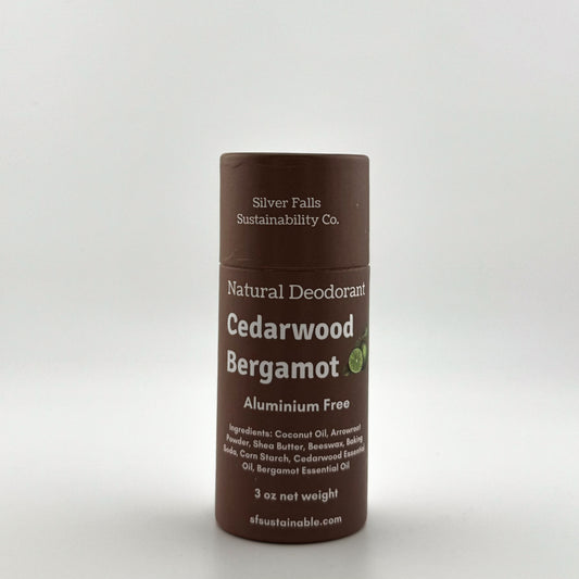 Cedarwood Bergamot - Natural Deodorant 3oz