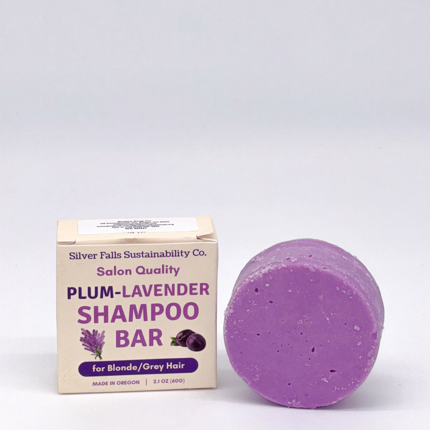 Plum Lavender - Shampoo Bar for Blonde/Grey Hair 3.75oz